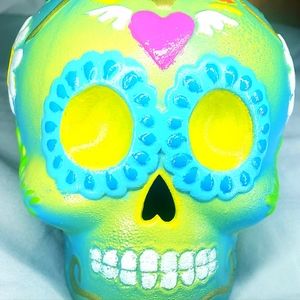 Sugar Skull Lights Up Decor Day Of the Dead Halloween